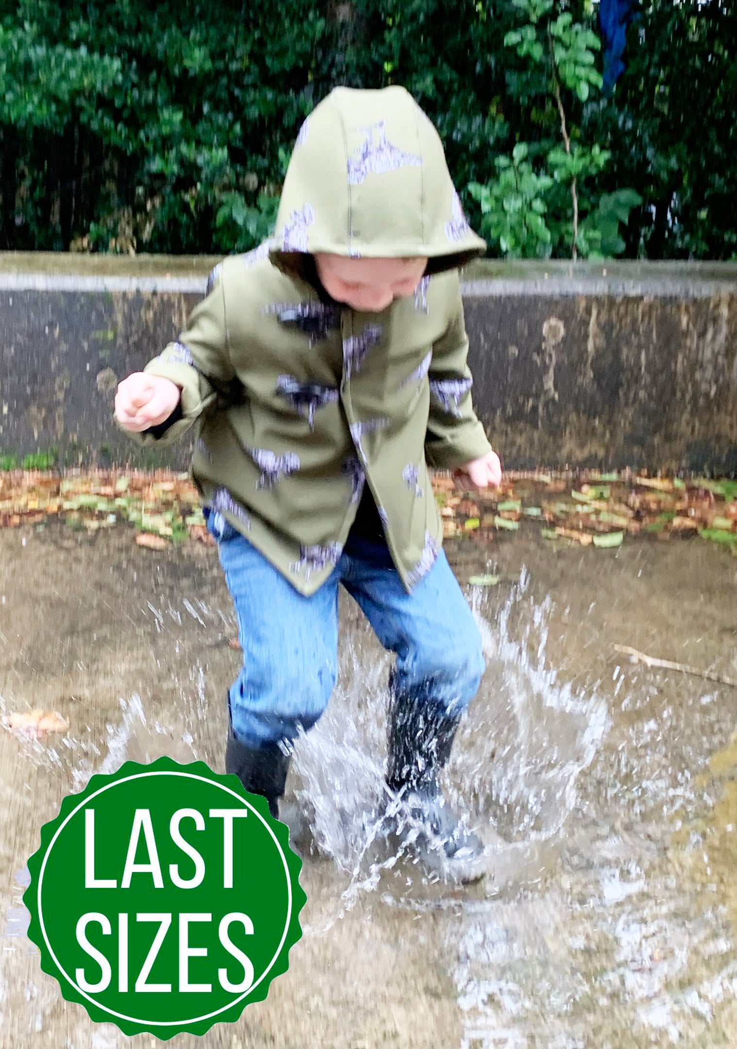 Khaki Dinosaur Coat - Dinosaur Claw Toggles