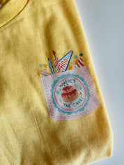 Where's the Cake? Faux Pocket Tee - 3/4 years