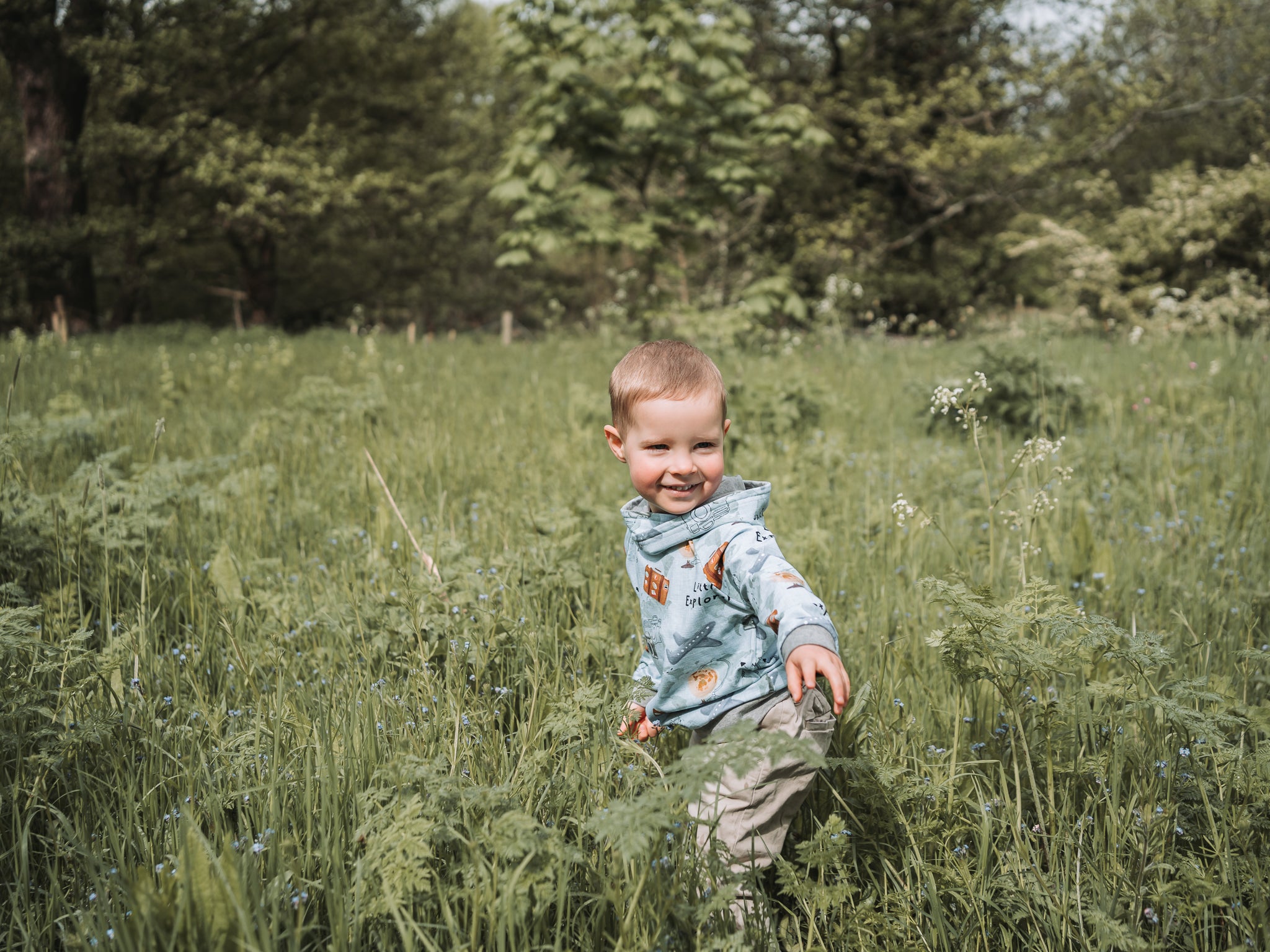 Little Explorer Hoodie - Blue