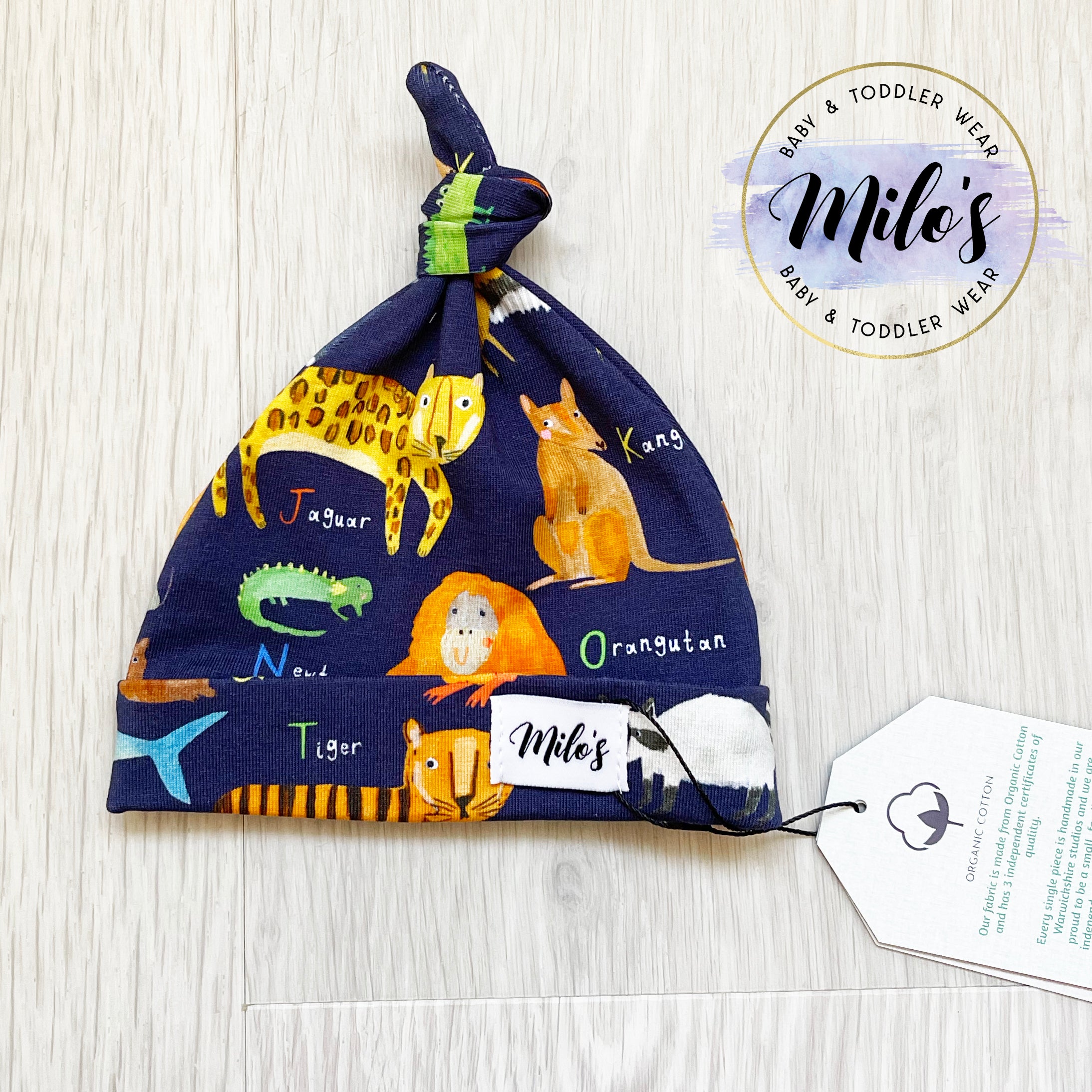 AlphaZoo Baby Hat - Navy