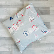Sailboat & Beach Hut Giant Cushion
