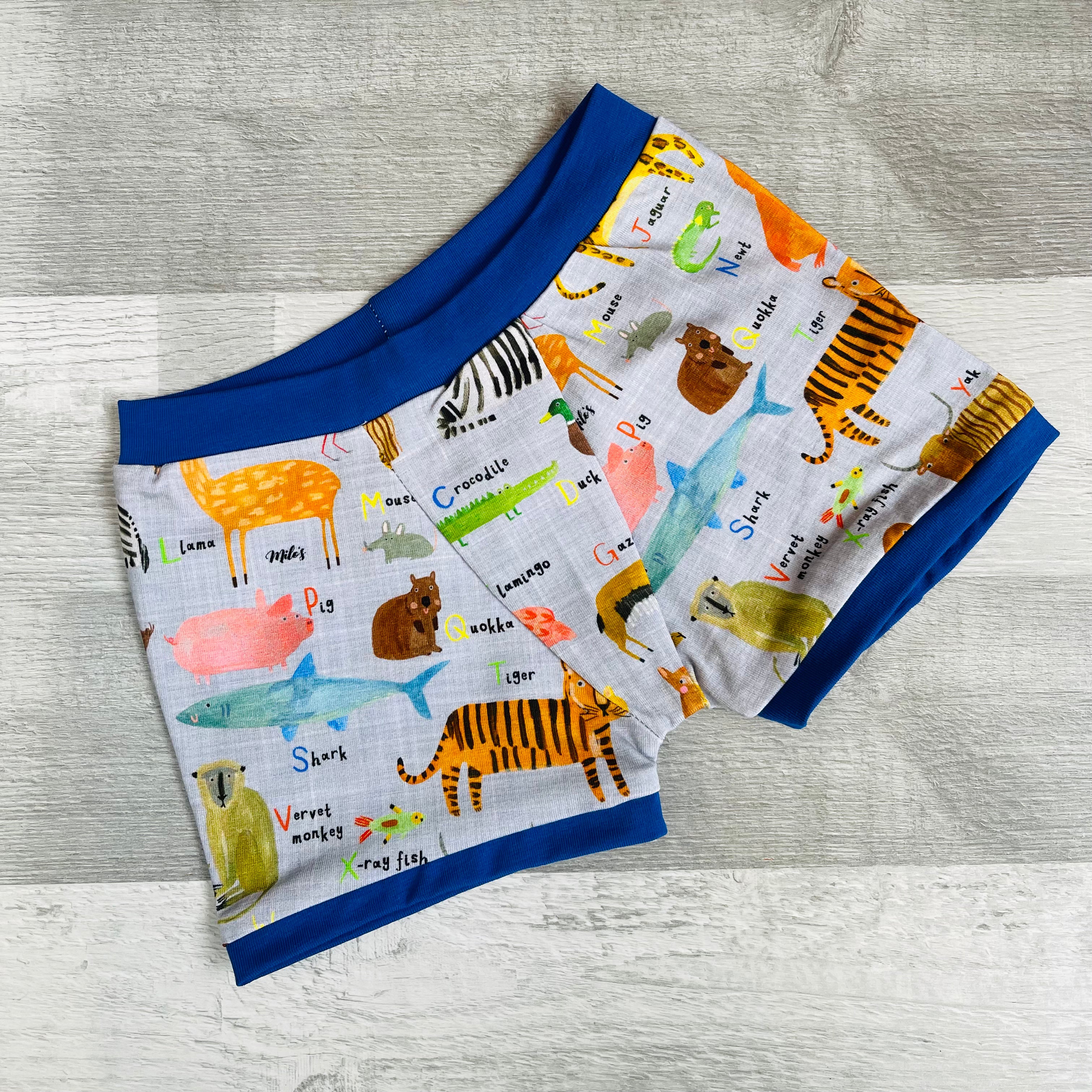 AlphaZoo Unisex Boxer Shorts - Age 2