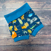 AlphaZoo Foldover Shorts - Navy