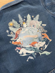 Organic Denim Jacket - Save Our Planet
