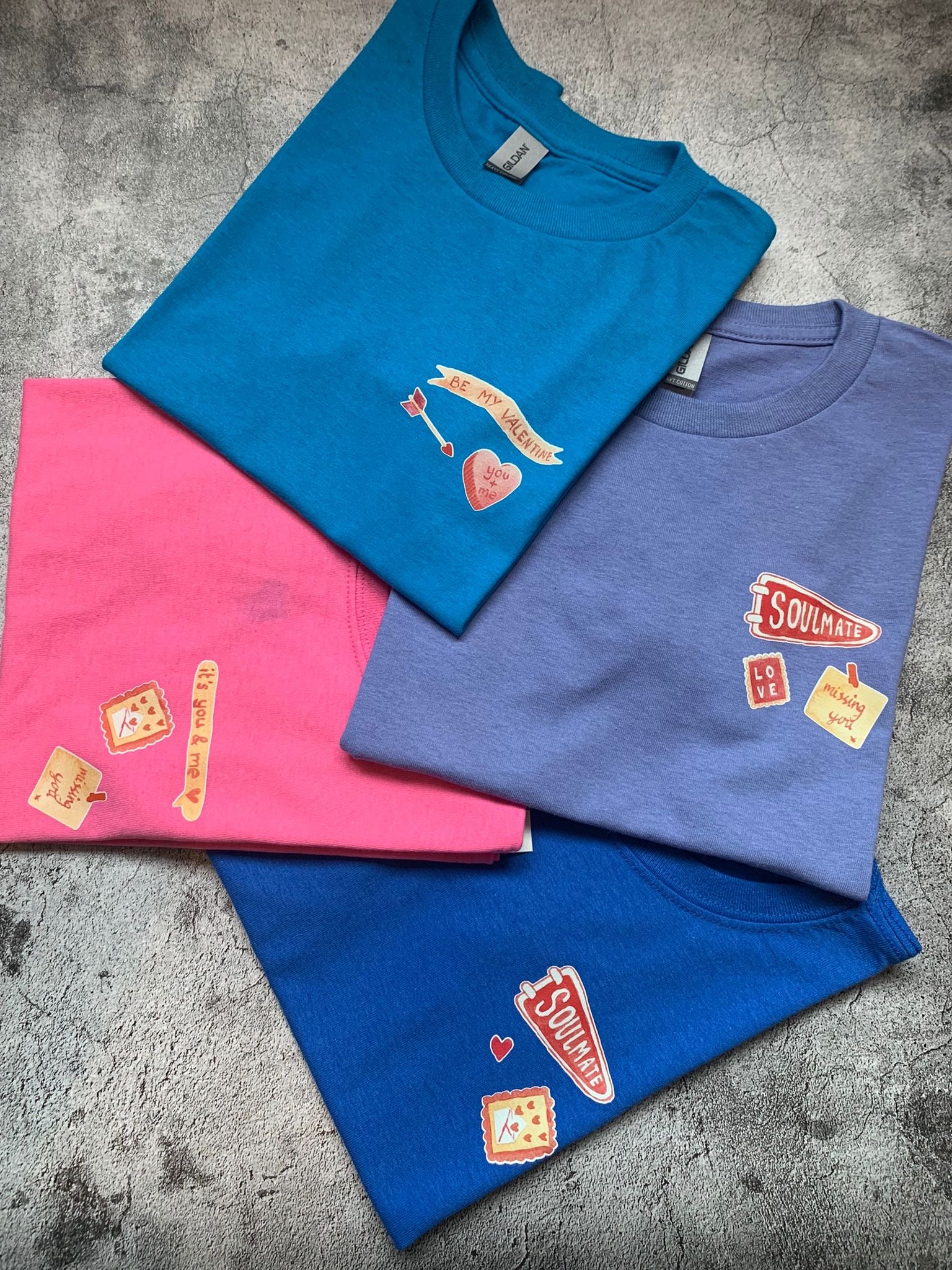 Soulmate Tee - Royal Blue - 3/4 Years