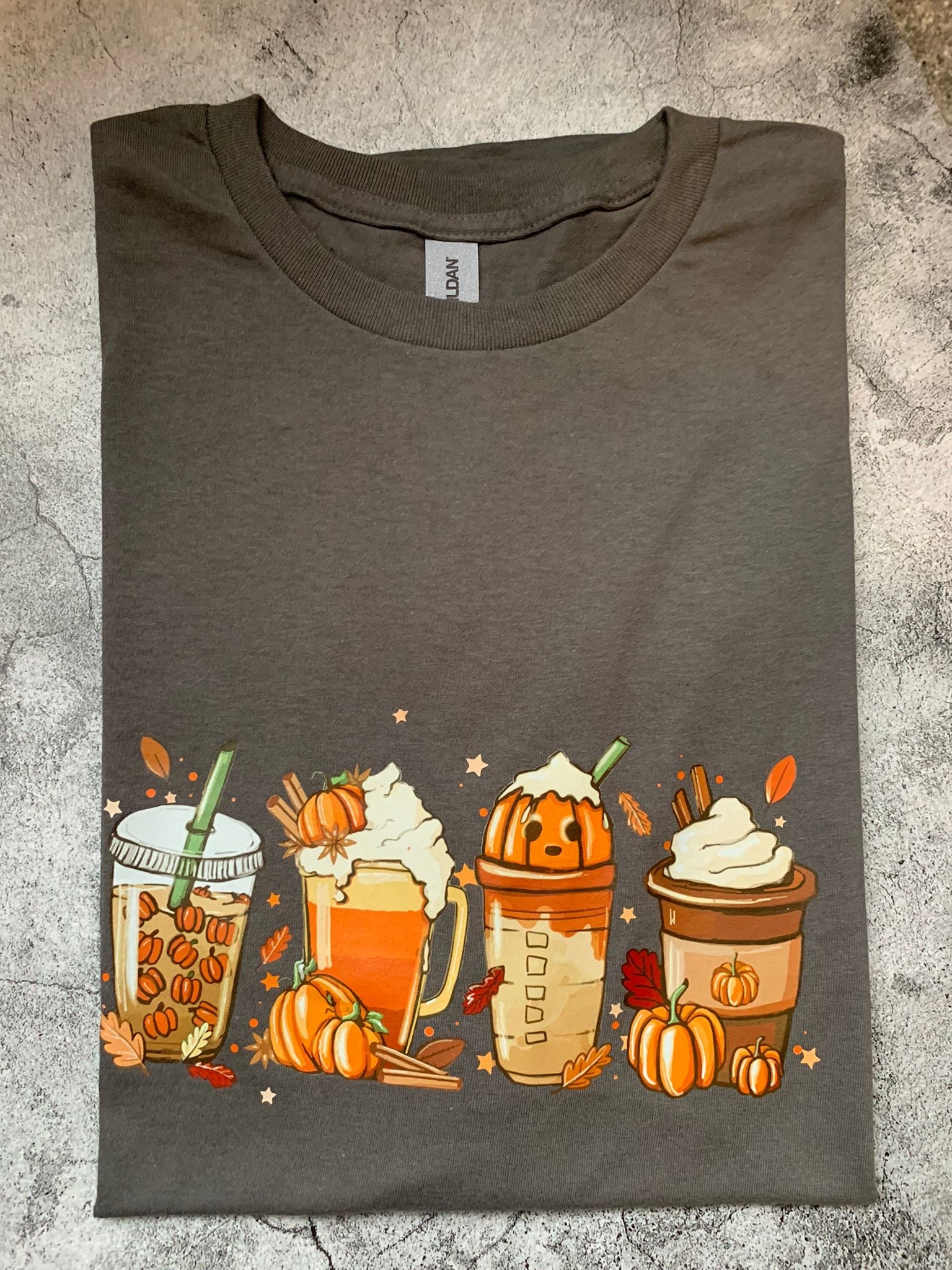 Autumn Coffee Tee - Adults 2XL