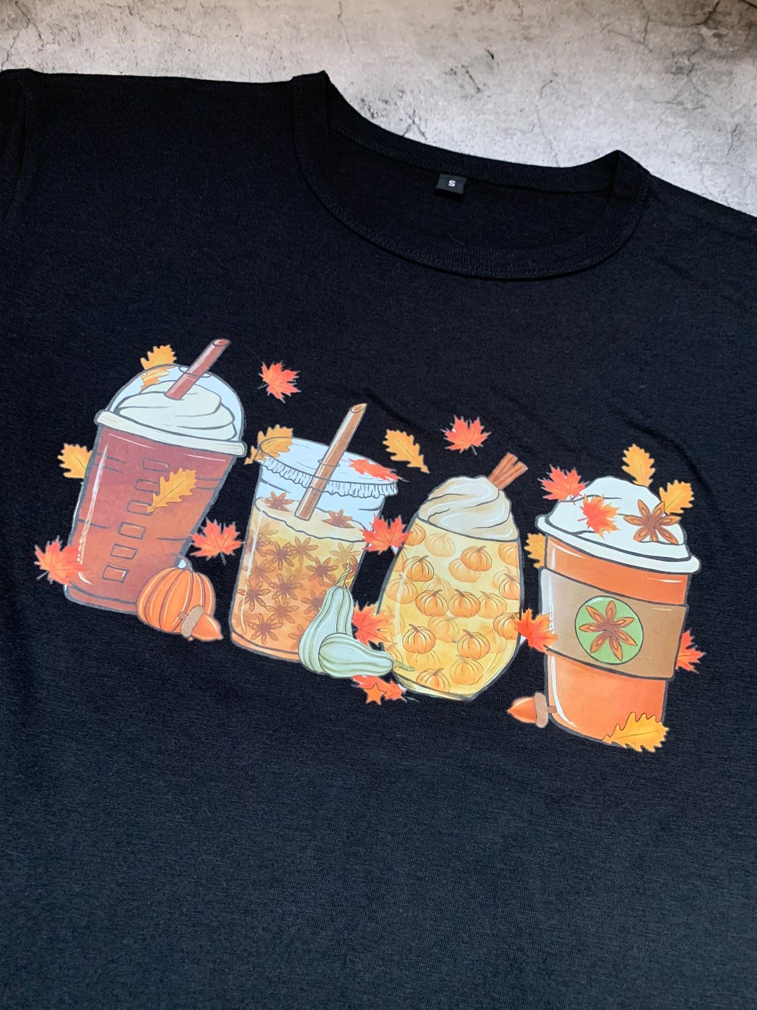 Autumn Coffee Tee - Adults Small