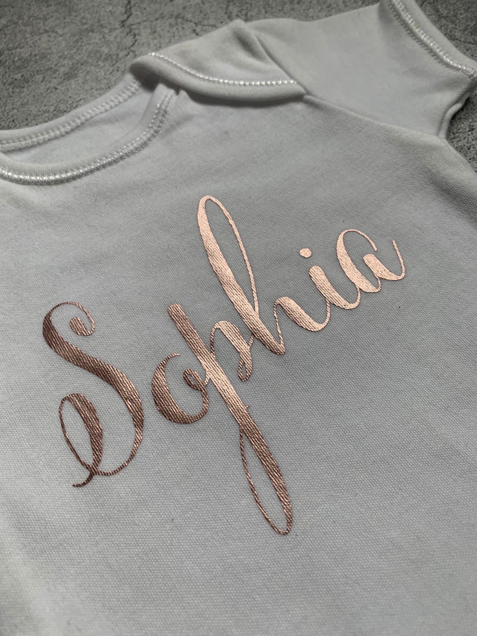 Ex-Display Personalised 'Sophia' Vest - 0-3 months