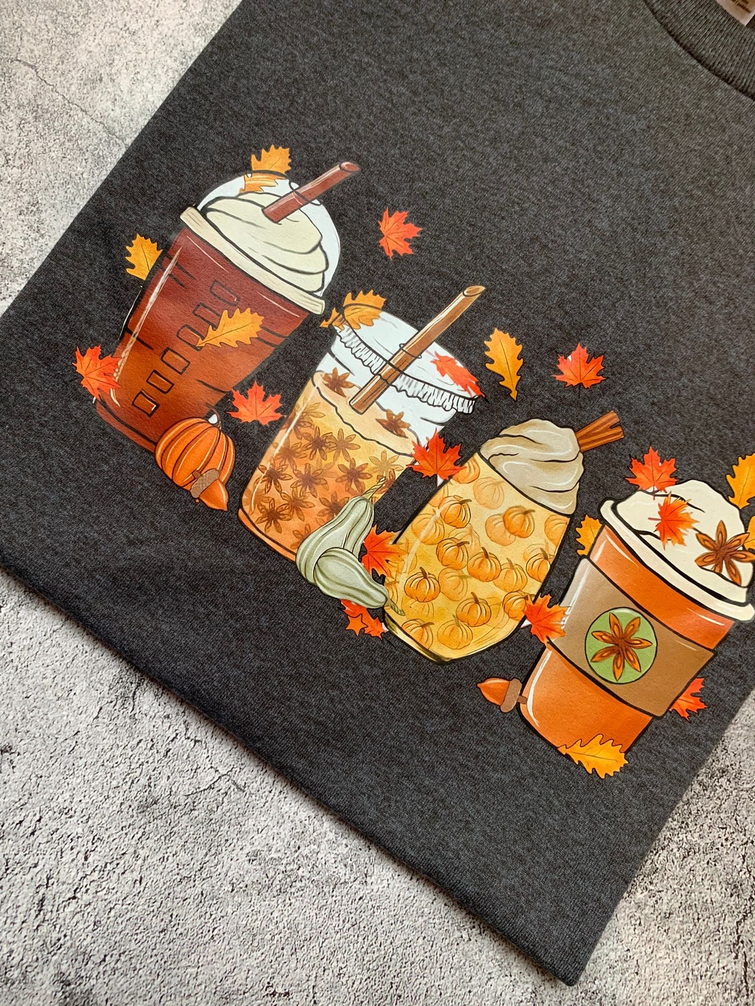 Autumn Coffee Tee - Adults 2XL