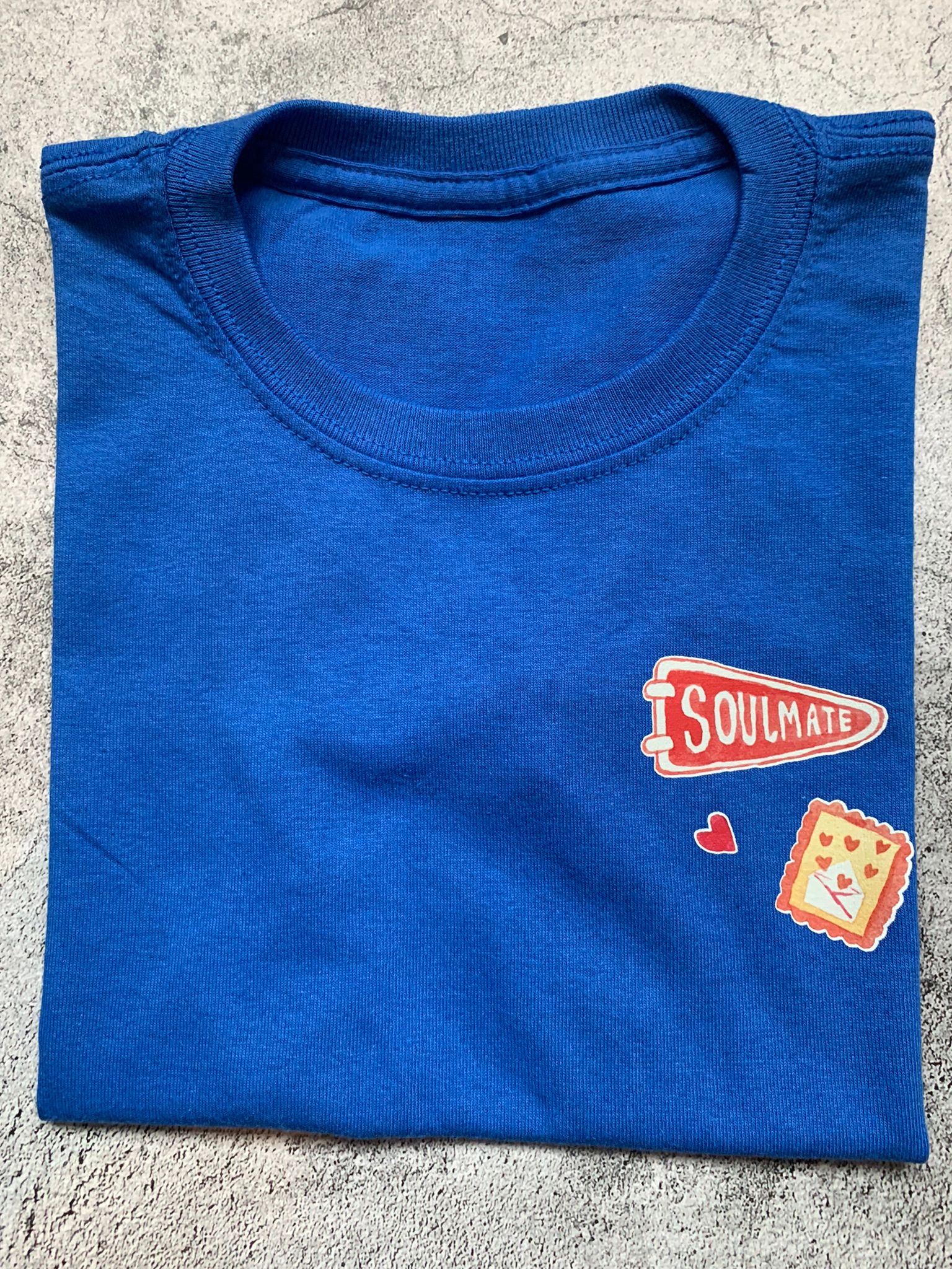 Soulmate Tee - Royal Blue - 3/4 Years