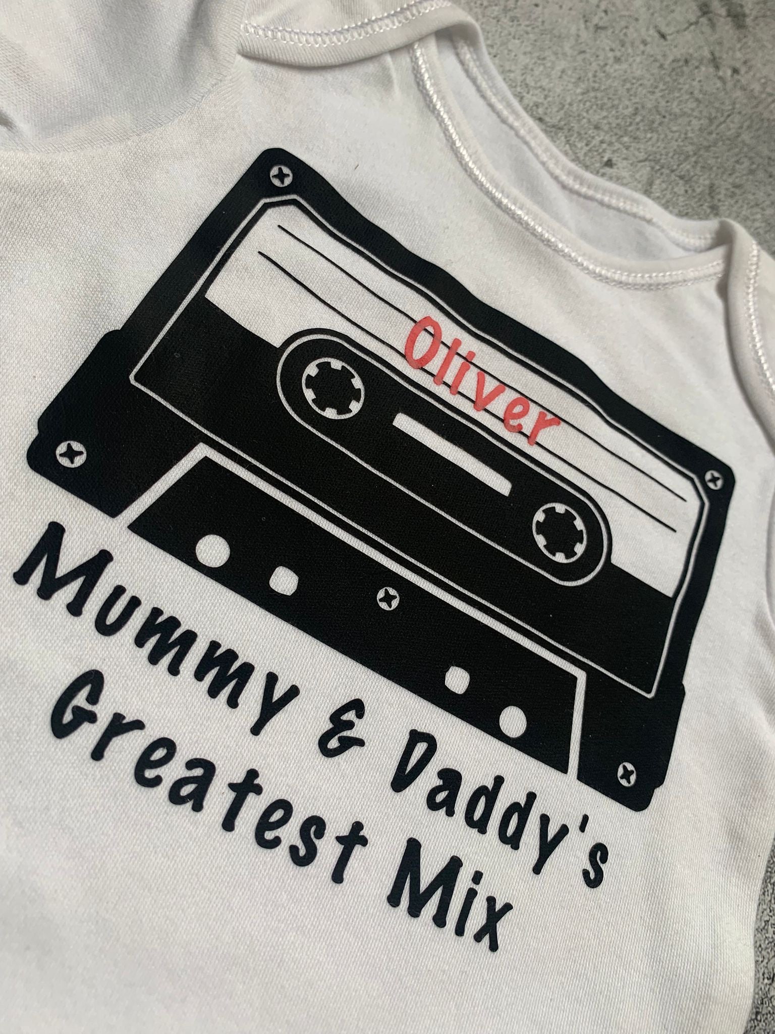 Ex-Display Personalised 'Oliver' Vest - 0-3 months