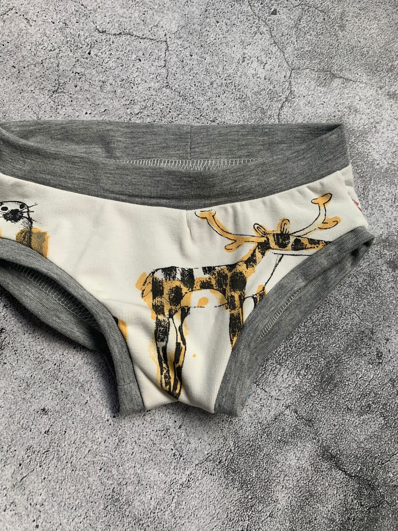 Watercolour Animals Unisex Briefs - Age 2