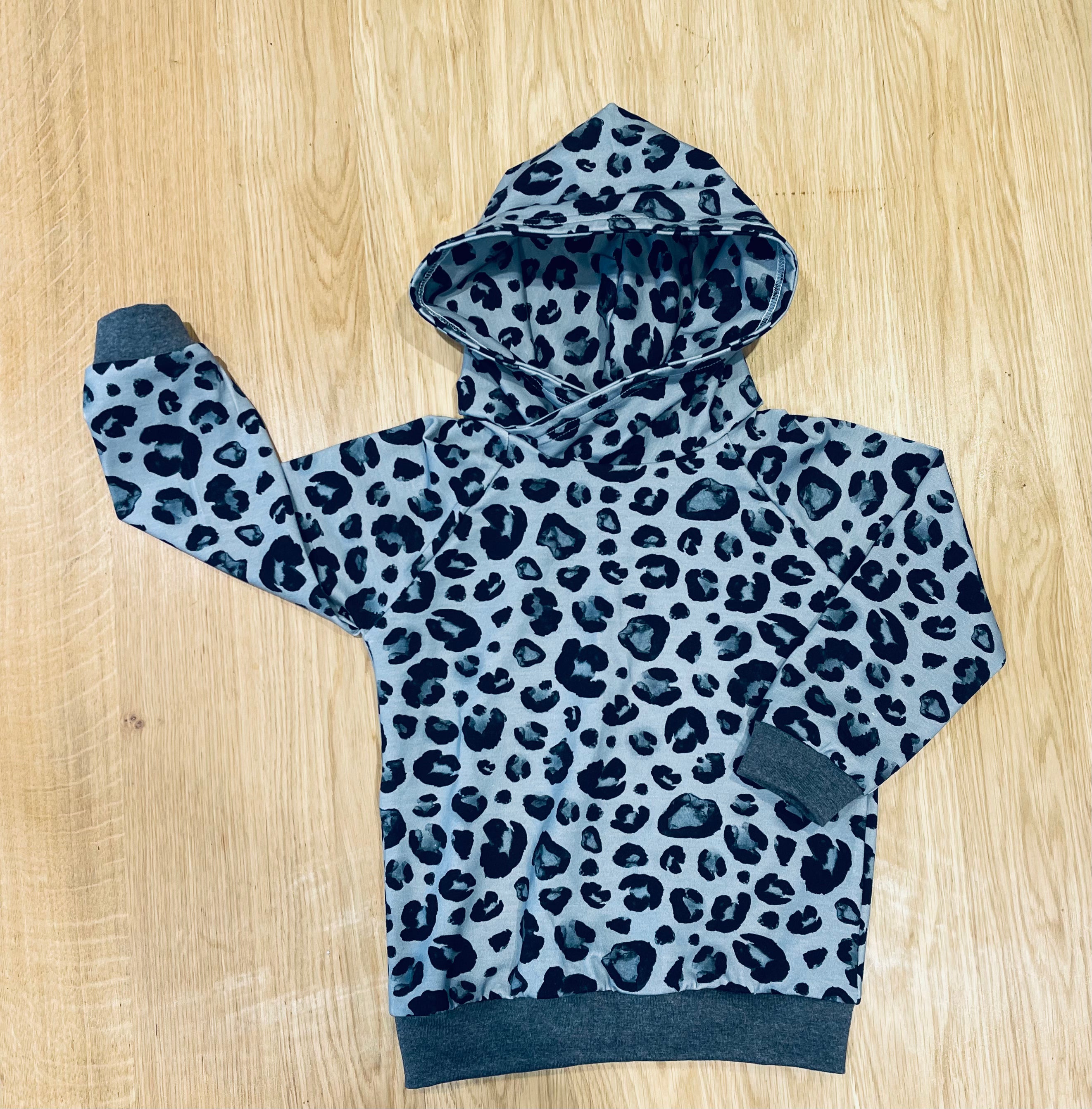 Monochrome Leopard Hoodie