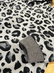 Monochrome Leopard Hoodie