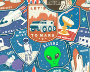 100% Cotton Space Badge Bedding