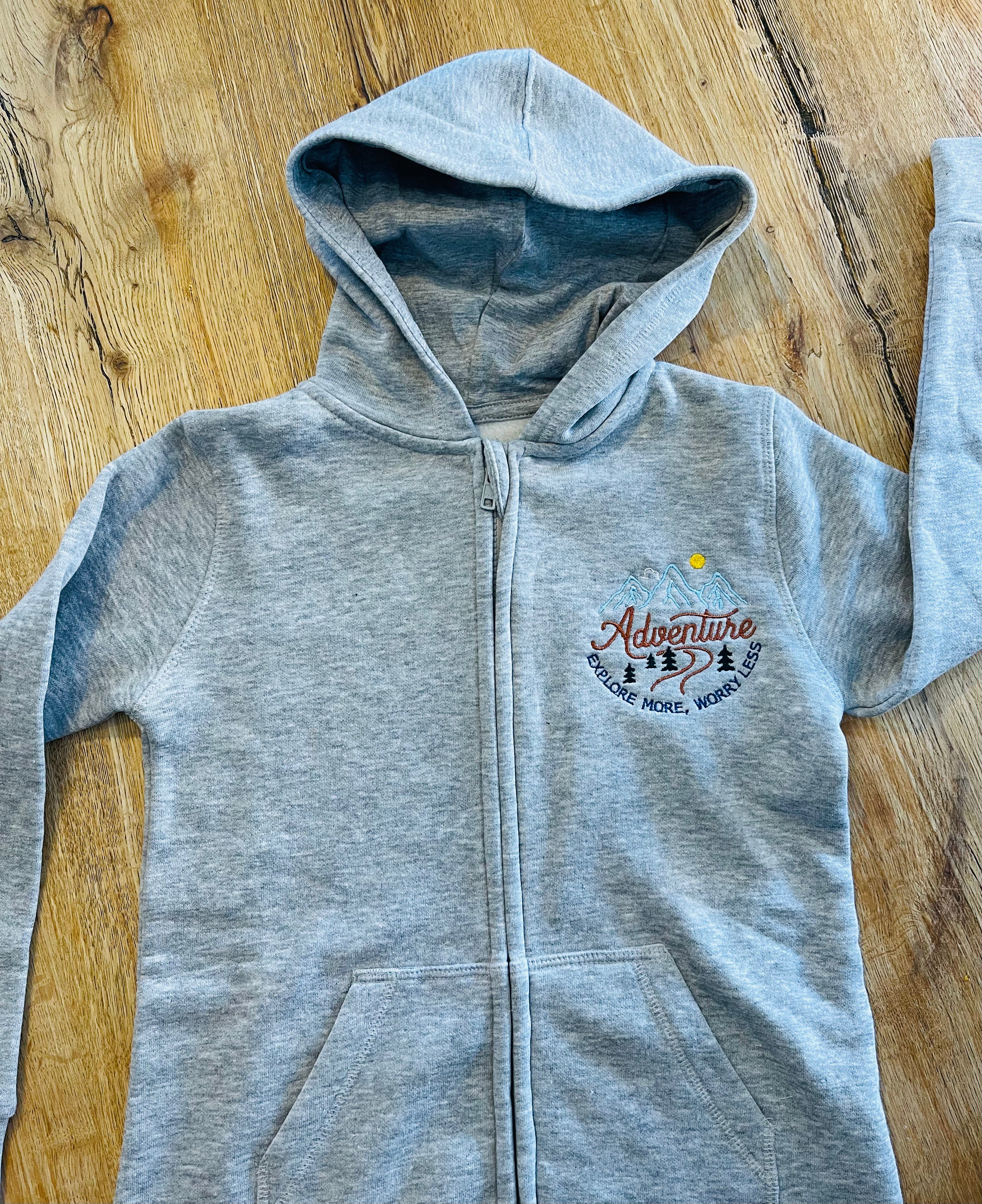 Adventure Embroidered Onesie - 7/8 years