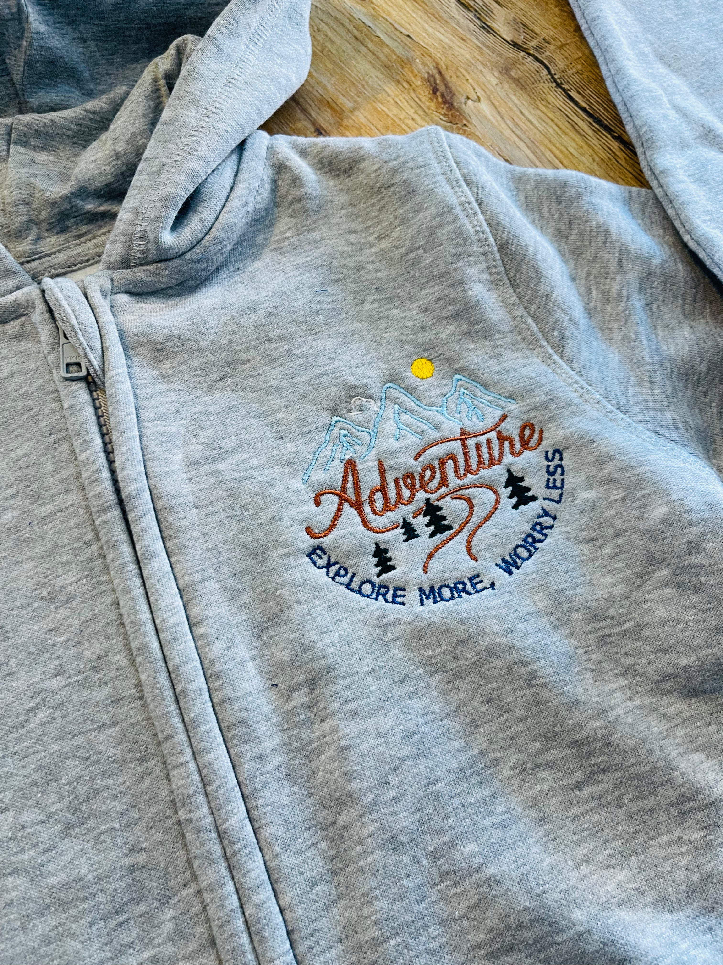 Adventure Embroidered Onesie - 7/8 years