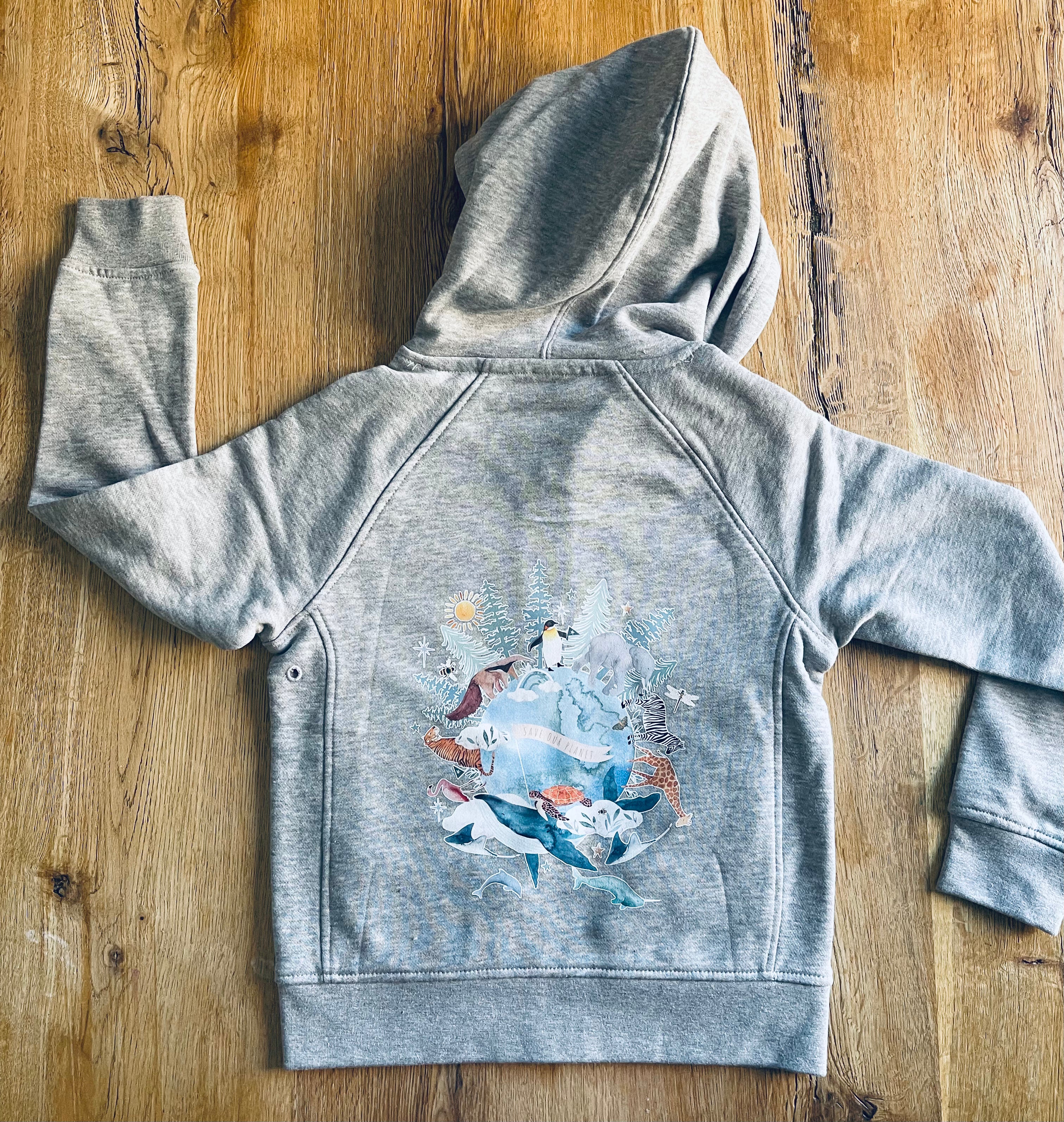 Save Our Planet Hooded Bomber Jacket