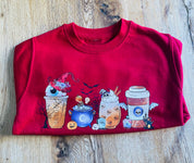 Halloween Coffee Sweater - 5-6 Years