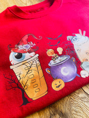 Halloween Coffee Sweater - 5-6 Years