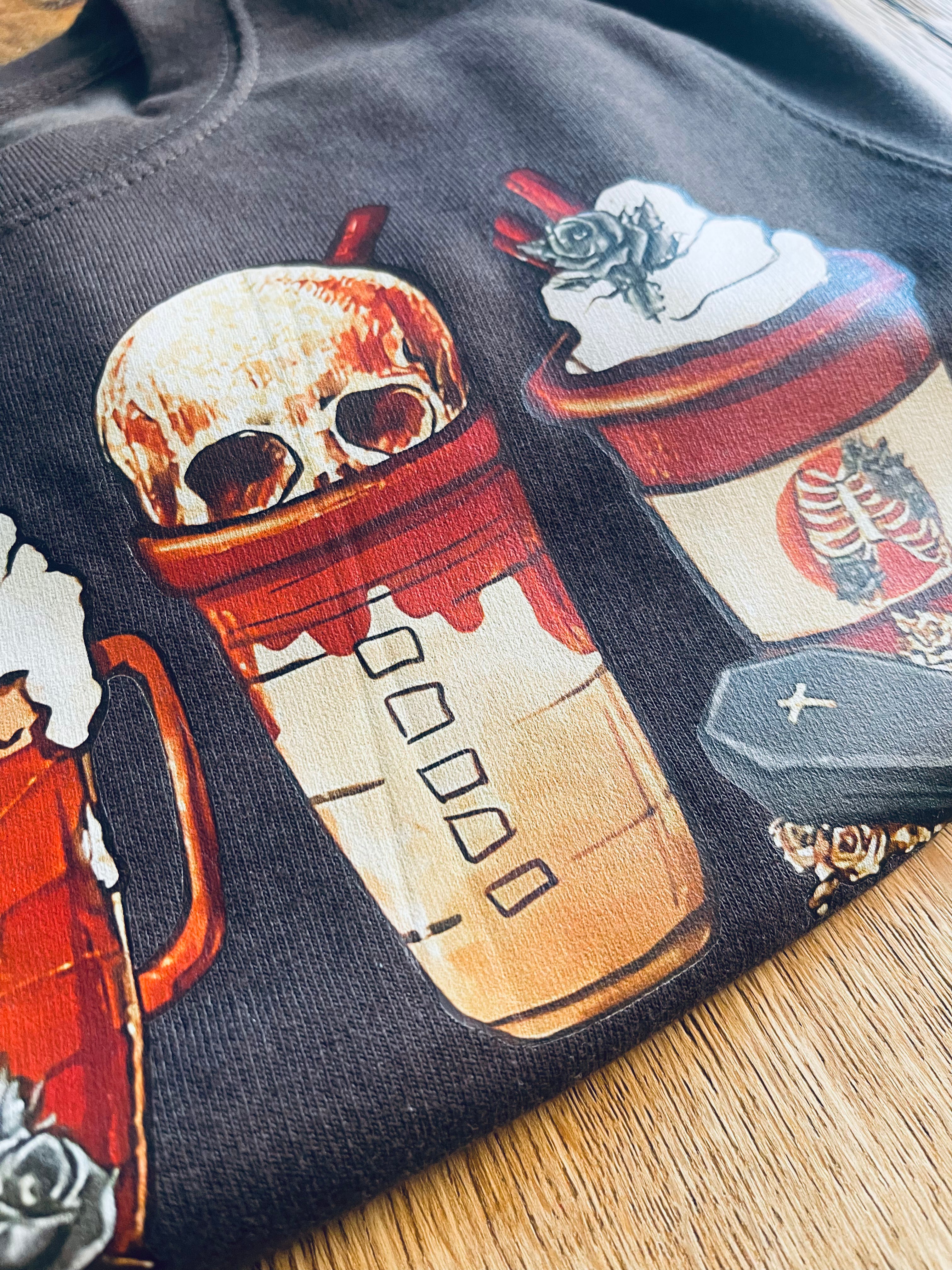 Halloween Coffee Sweater - 3-4 Years