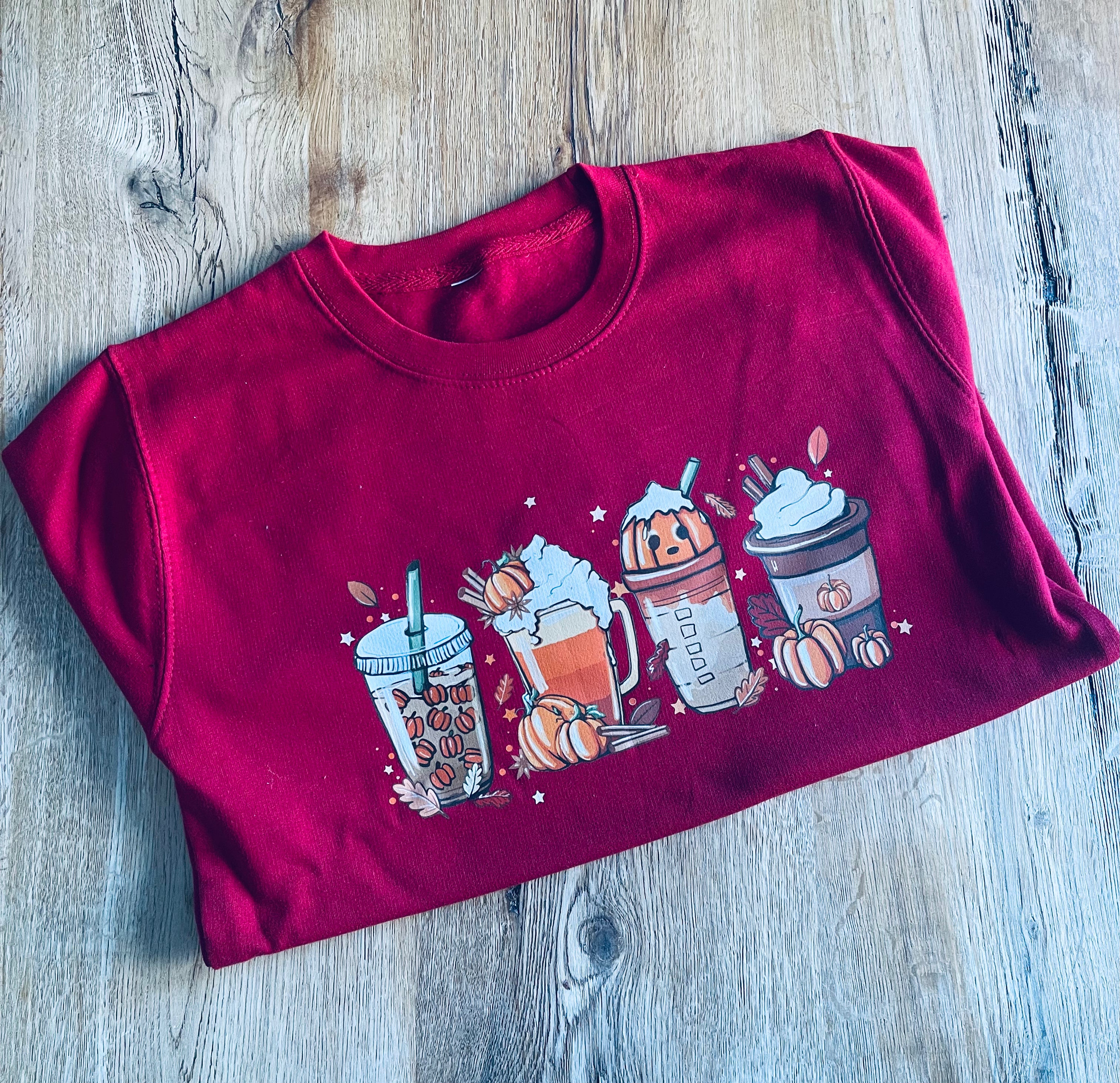 Halloween Coffee Sweater - 12-13 Years