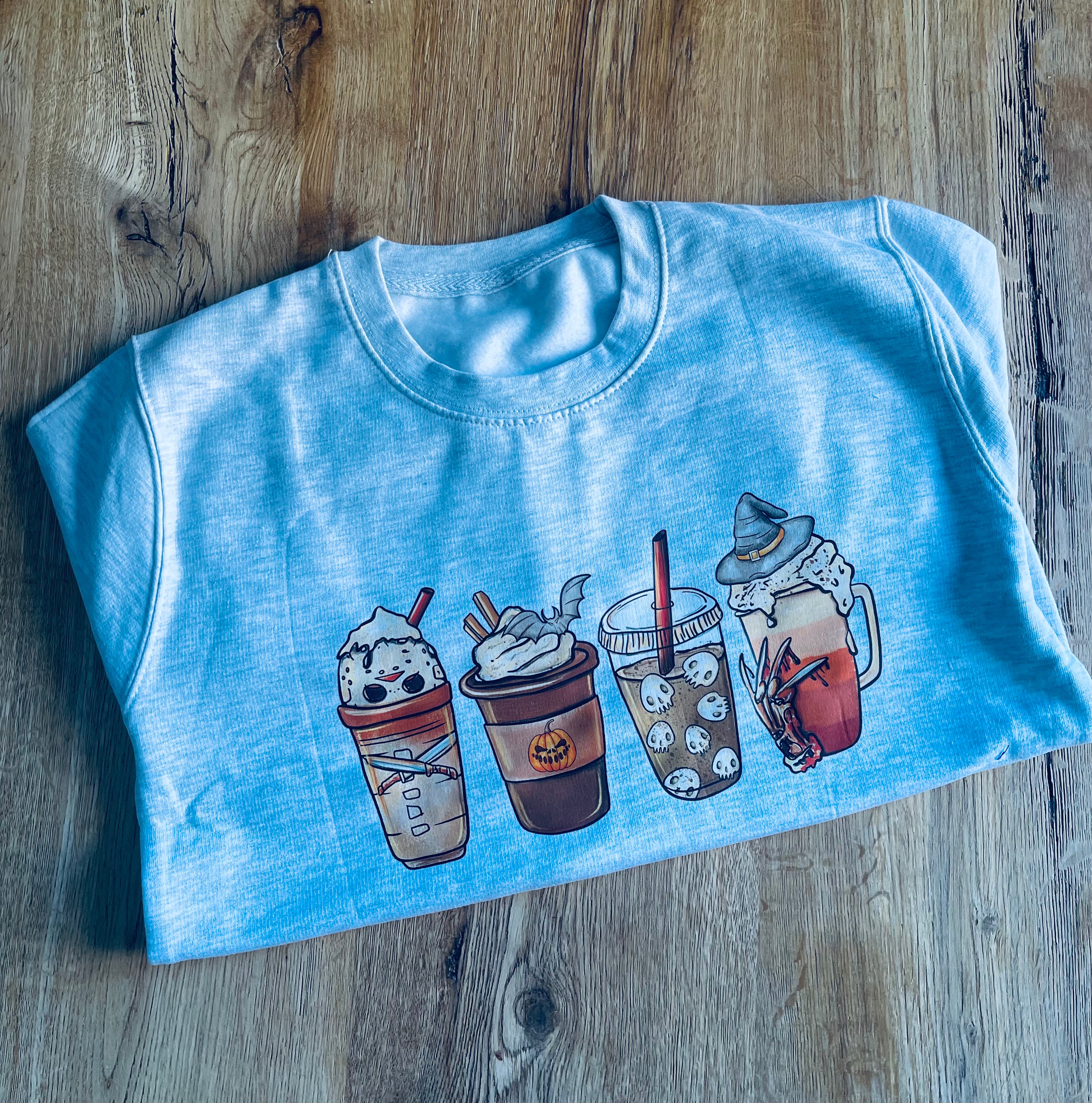 Halloween Coffee Sweater - 12-13 Years