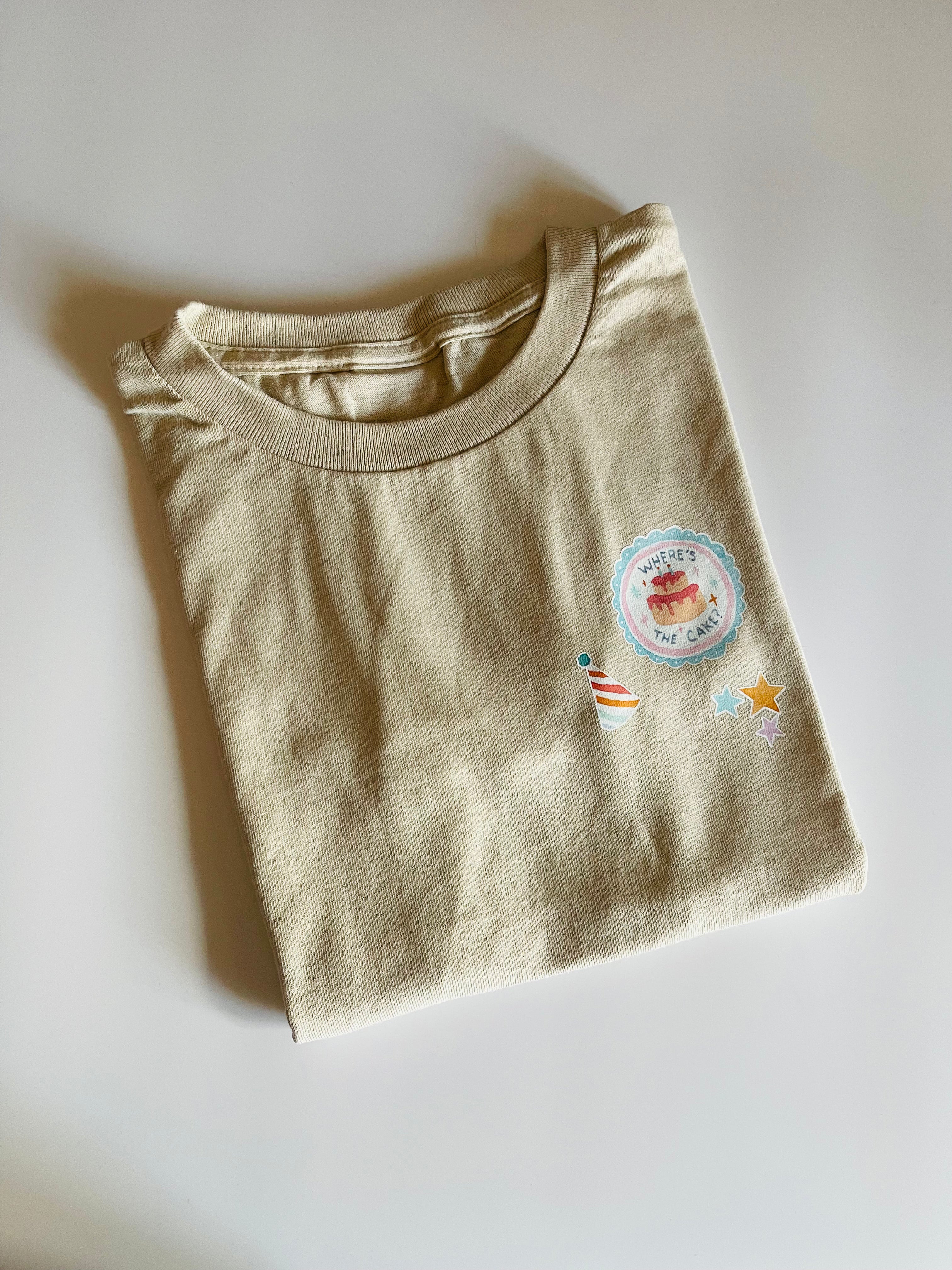 Where's the Cake? Tee - 3/4 years