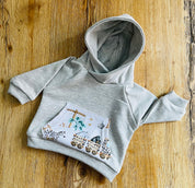 Safari Trains Hoodie - Newborn
