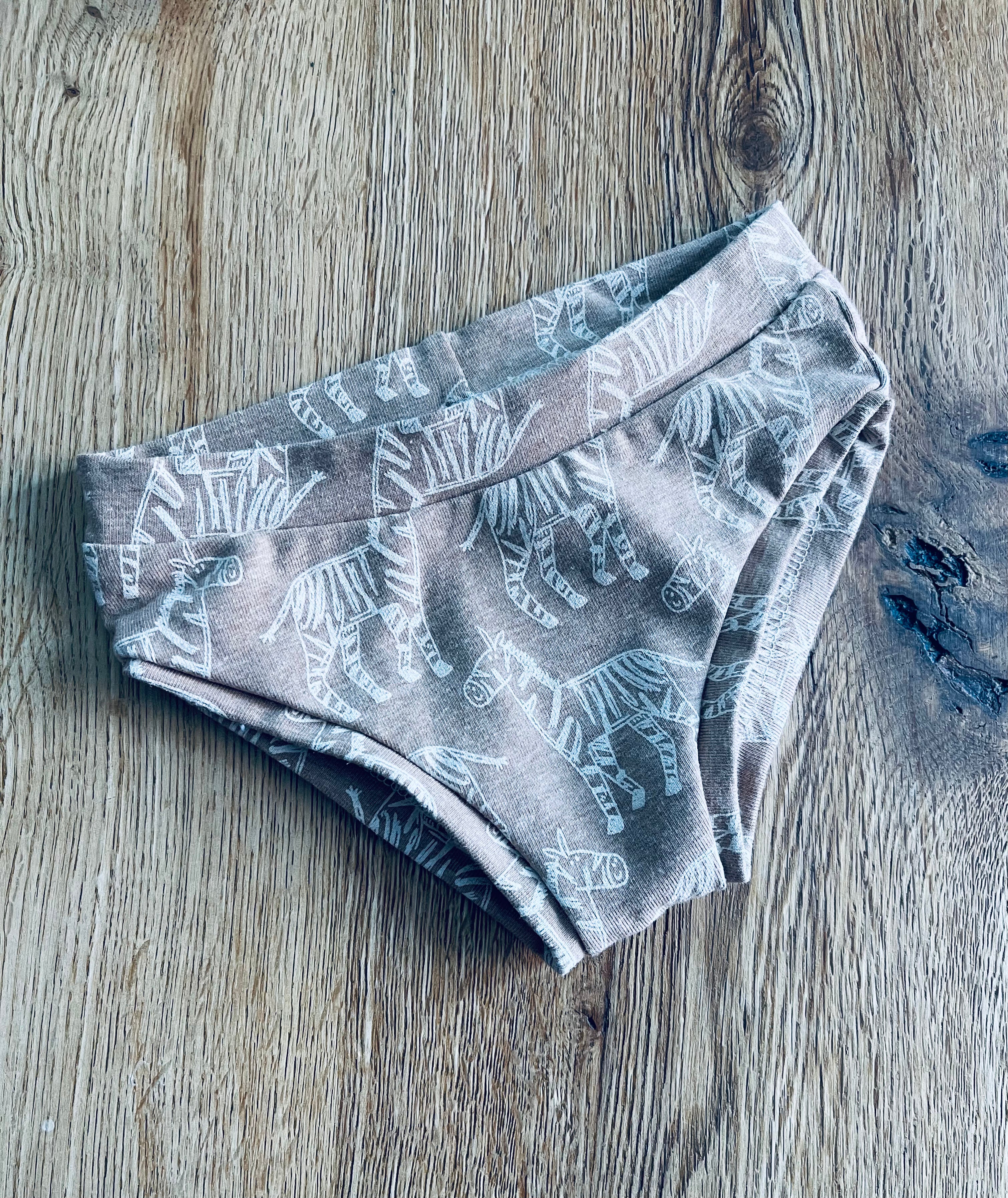 Zebra Unisex Briefs - Age 2