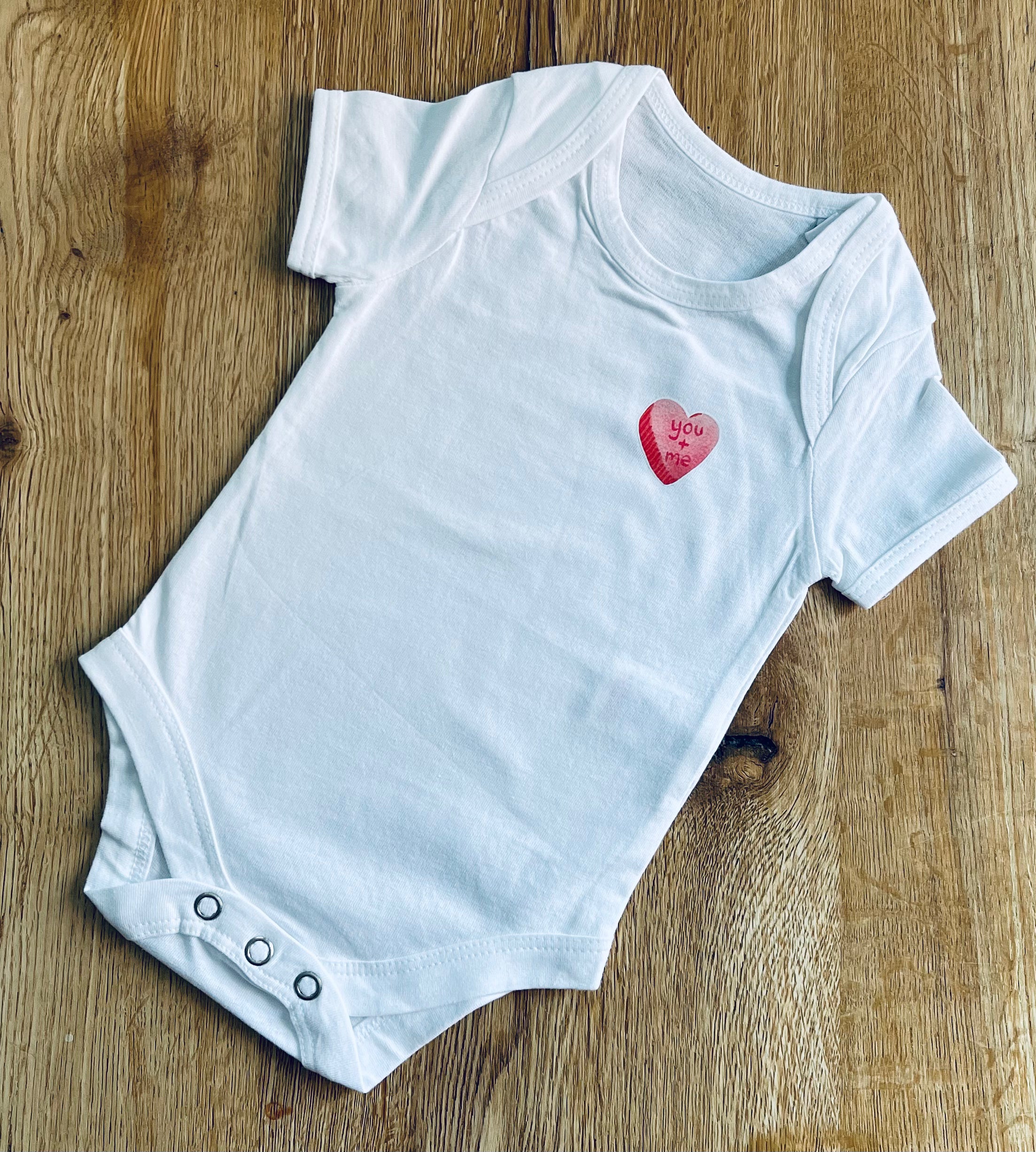 You + Me Baby Vest - 0-3 months