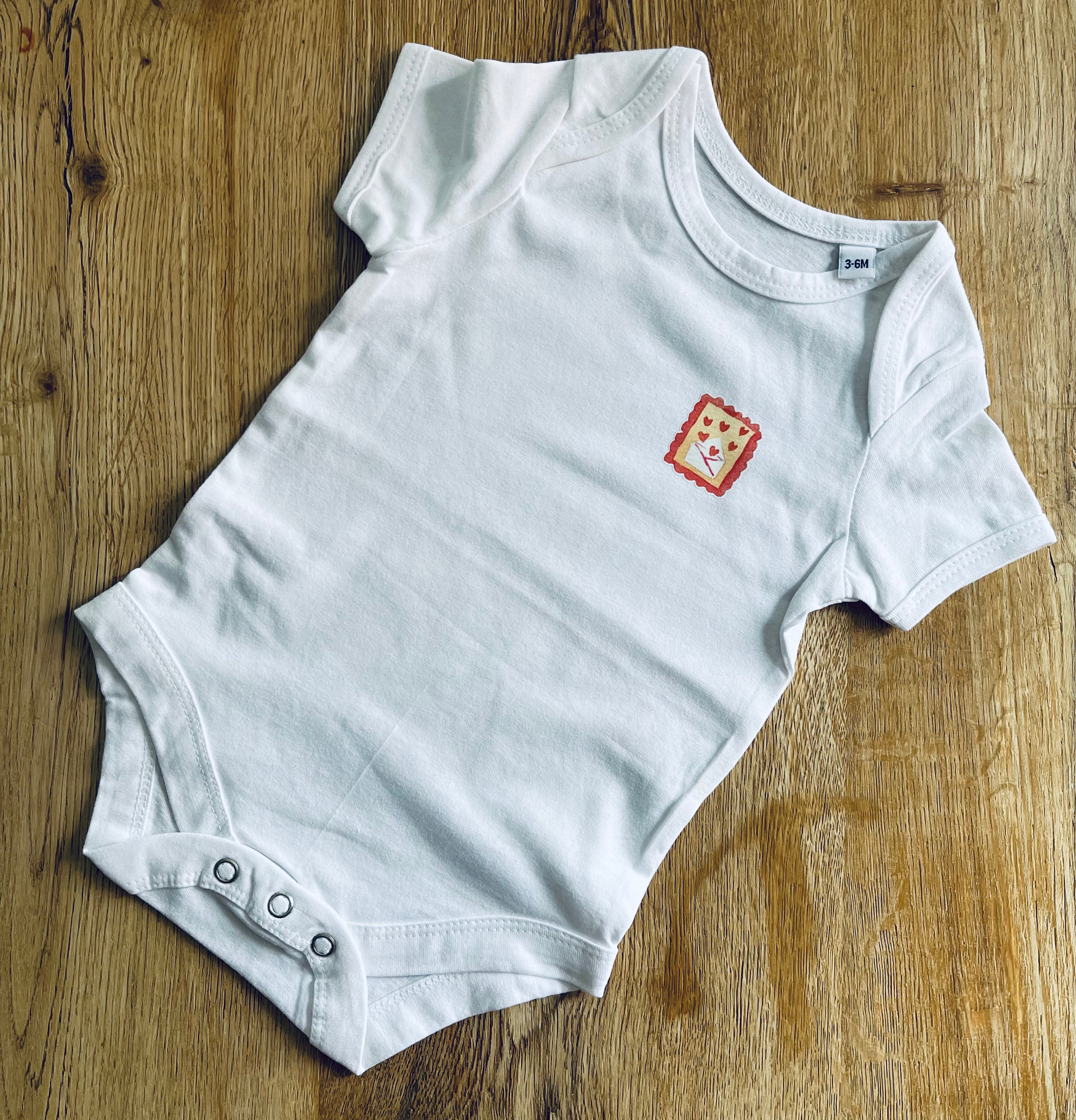Love Letter Baby Vest - 3-6 months
