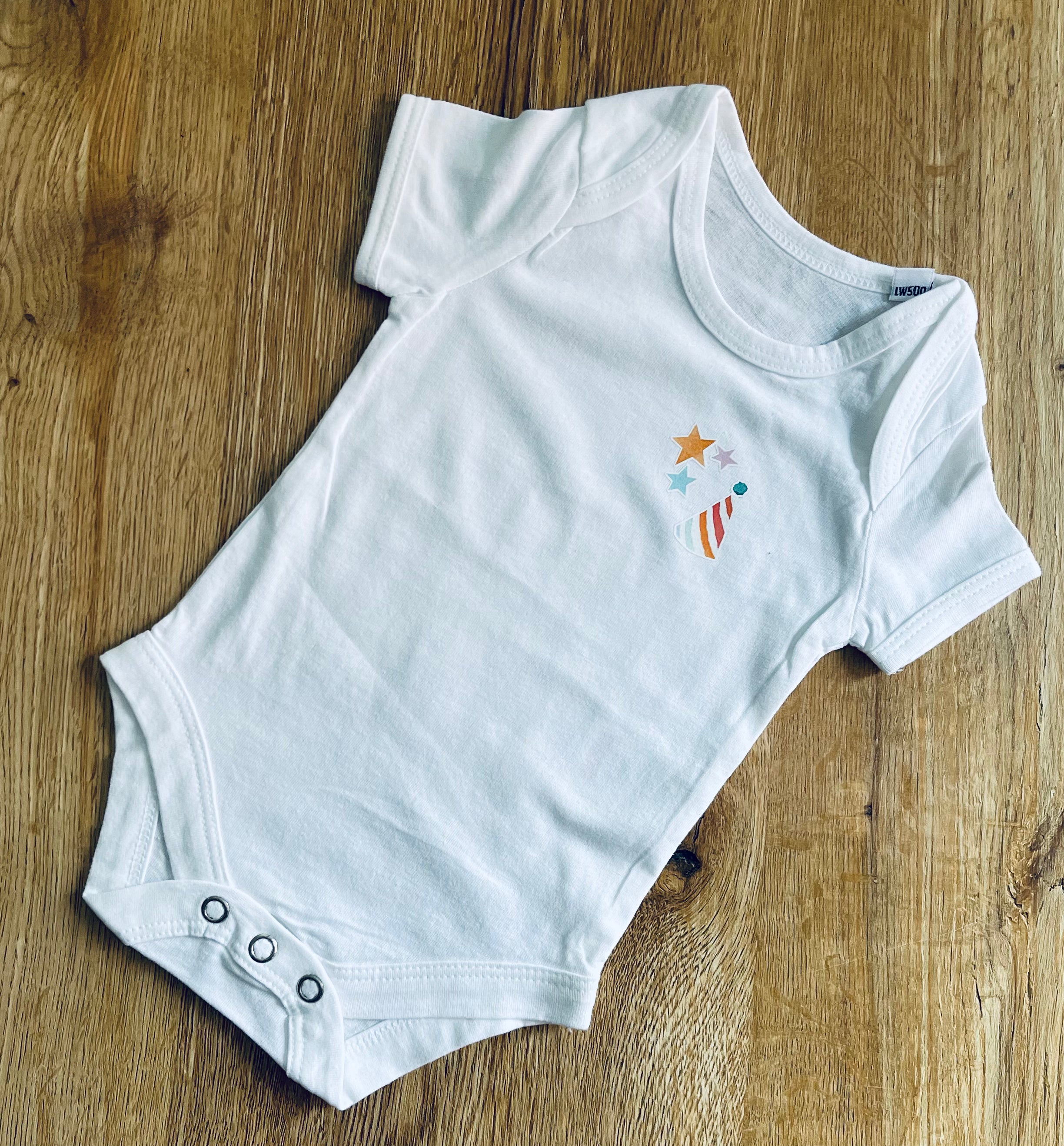 Celebration Baby Vest - 0-3 months