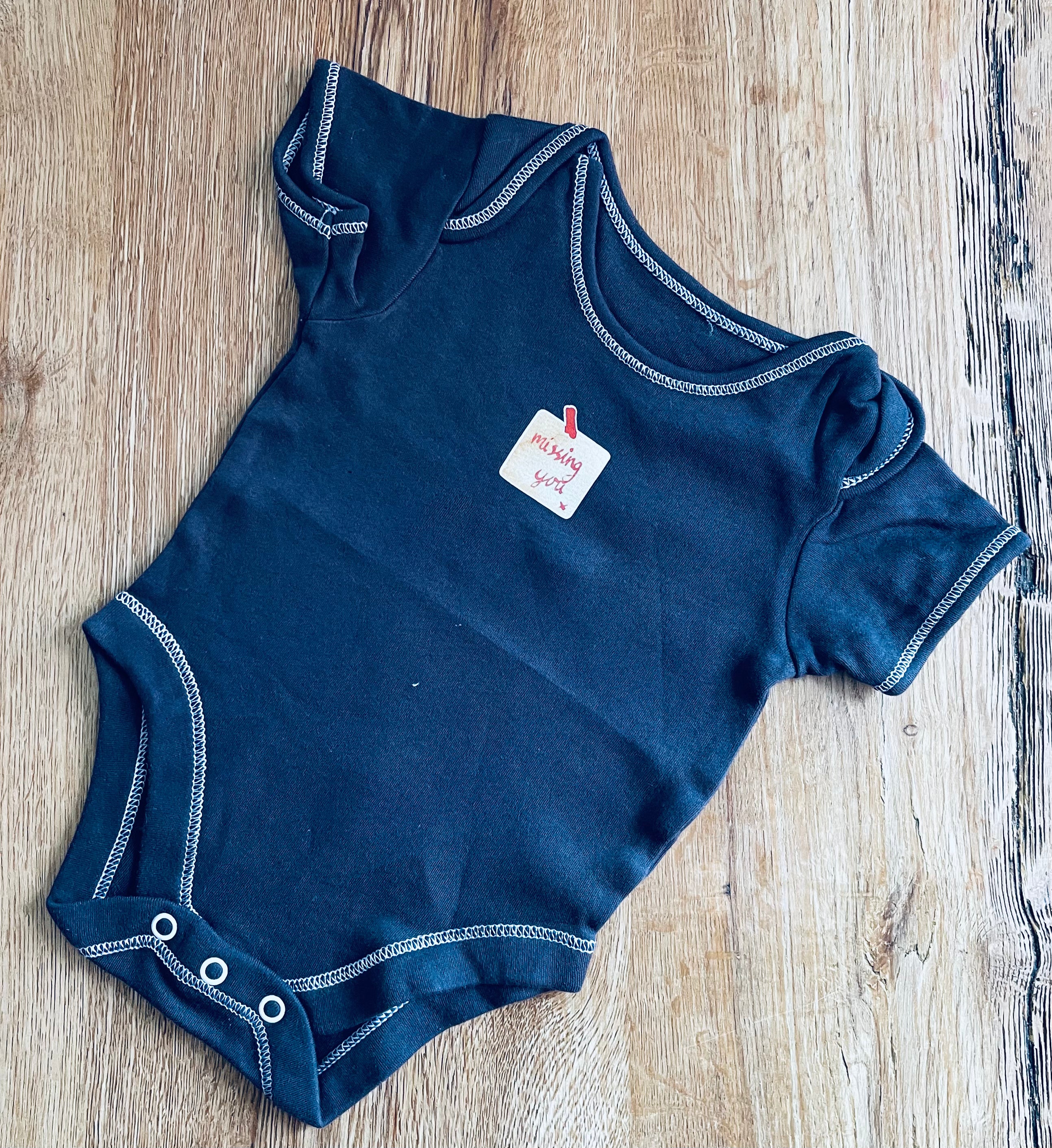 Missing You! Baby Vest - 3-6 months