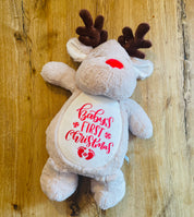 Baby's First Christmas Reindeer Soft Toy - Large
