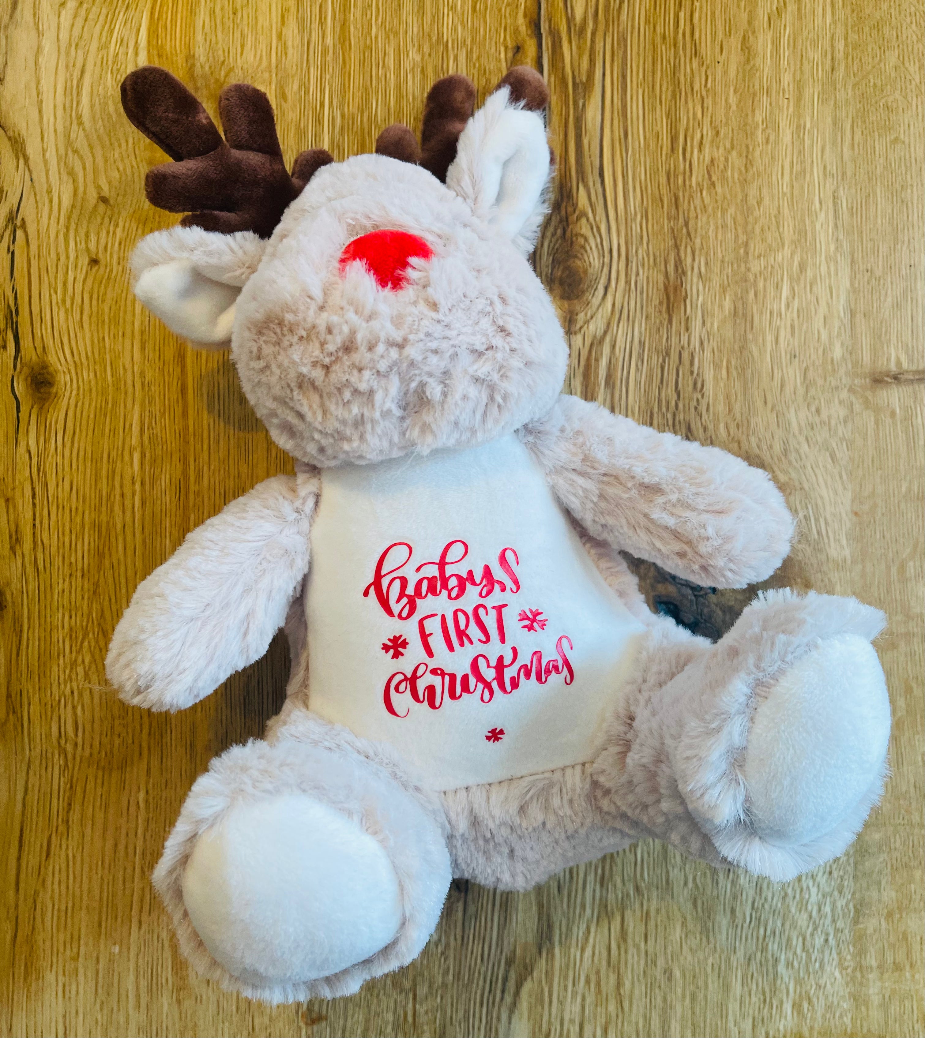 Baby's First Christmas Reindeer Soft Toy - Small