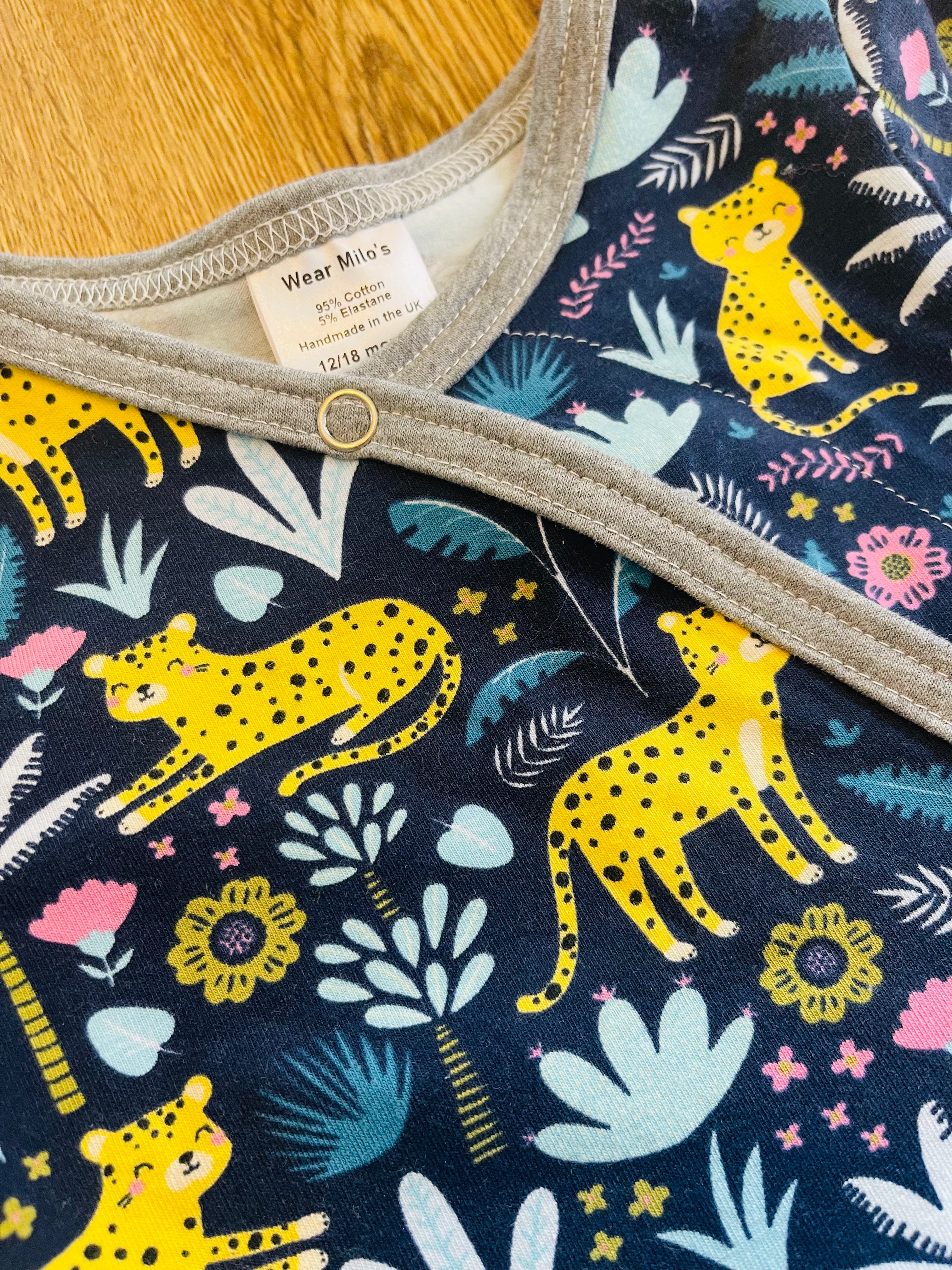 Cheetah Footed Sleepsuit - 12/18 months