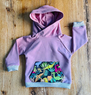 Green Dinosaur Hoodie - 6/12 Months