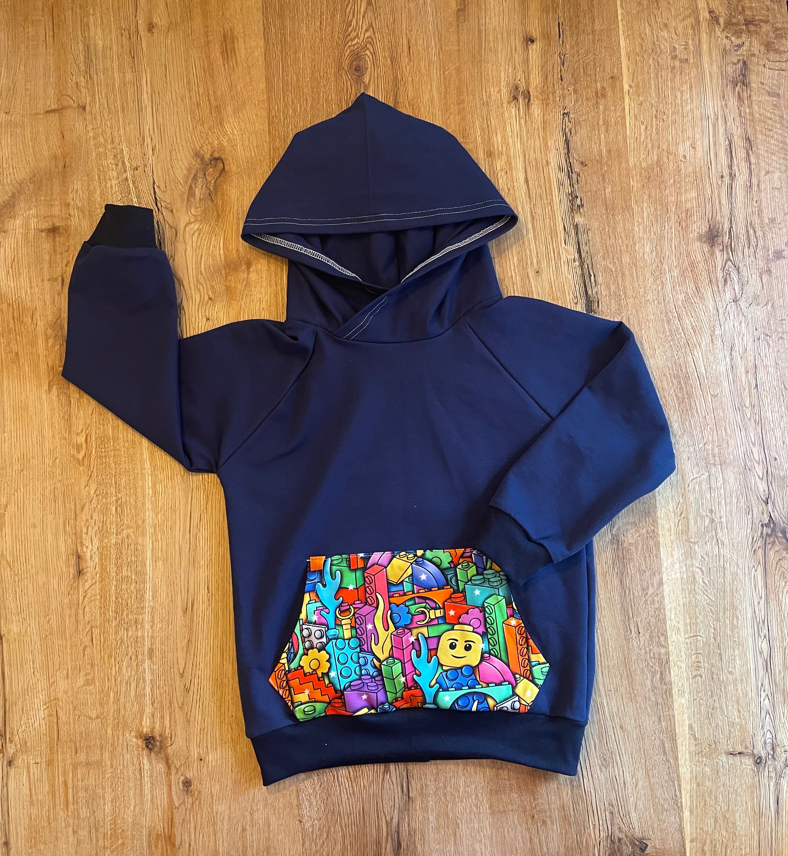 Blue Dinosaur Hoodie - 7-8 Years