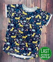 Cheetah Short Sleeve Tee - Grey Neckband