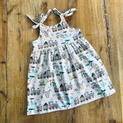 Safari Tours Tie Shoulder Dress