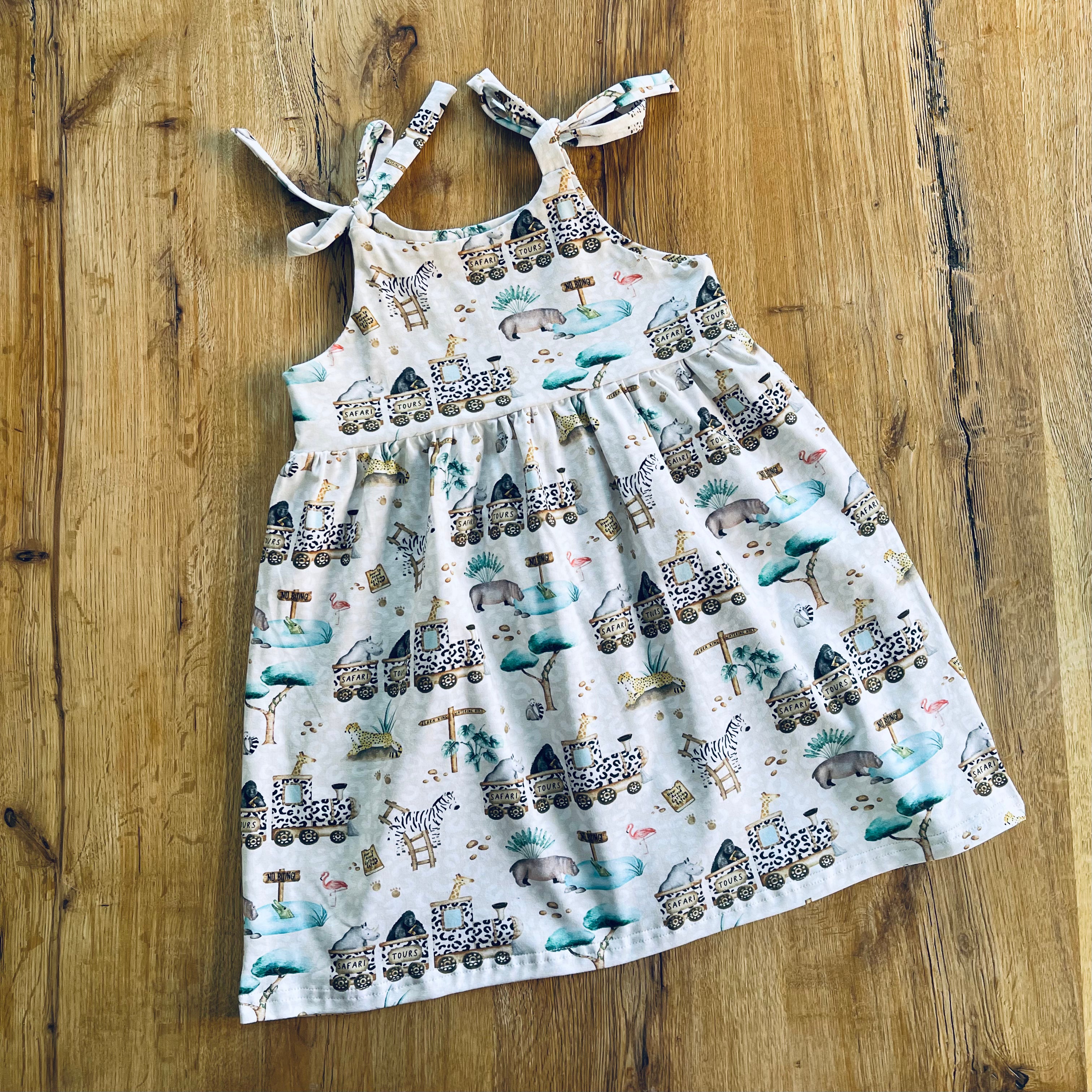 Safari Tours Tie Shoulder Dress