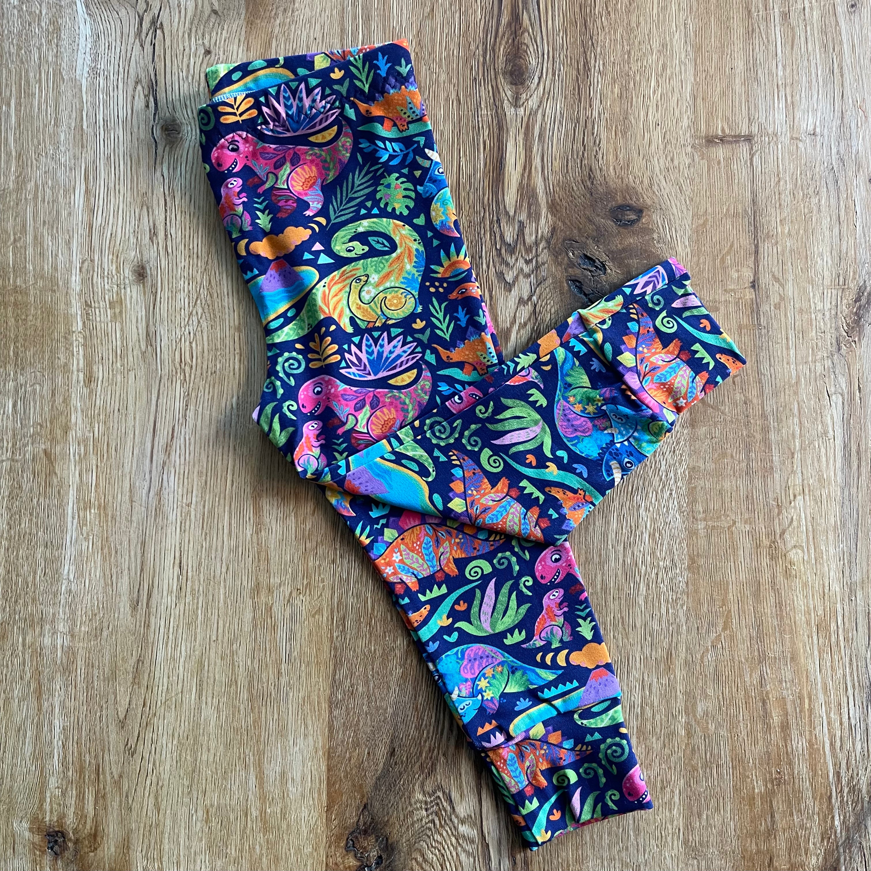 Dinosaur Cuffed Leggings