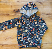 Navy Leaves Hoodie