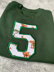 Number 5 Applique Sweater - 5-6 years