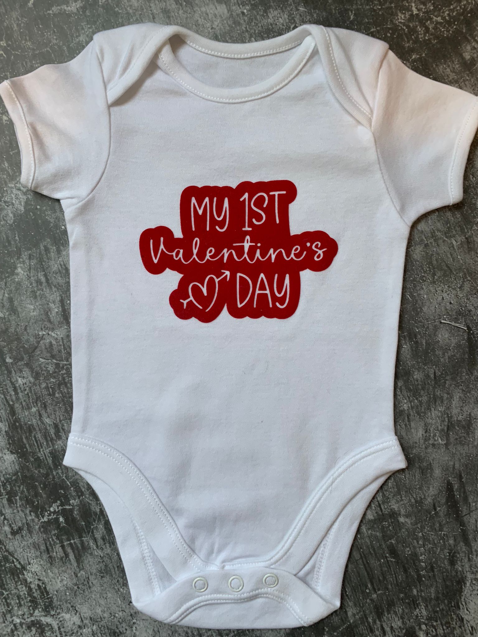 My First Valentine's Day Baby Vest - 3-6 months