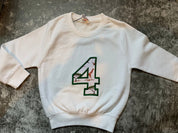 Number 4 Applique Sweater - 4-5 years