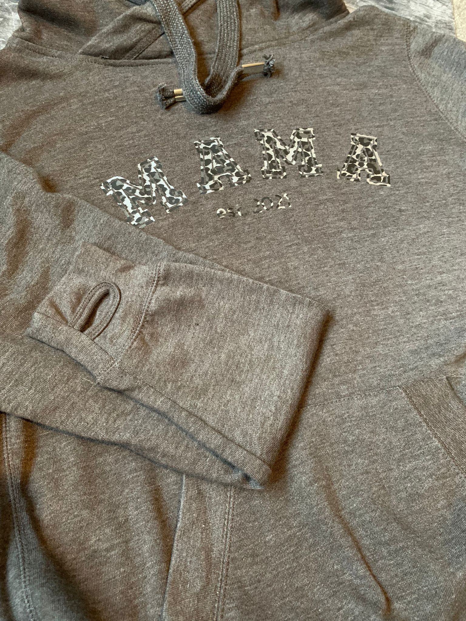 Varsity 'Mama est. 2021' Hoodie - Large