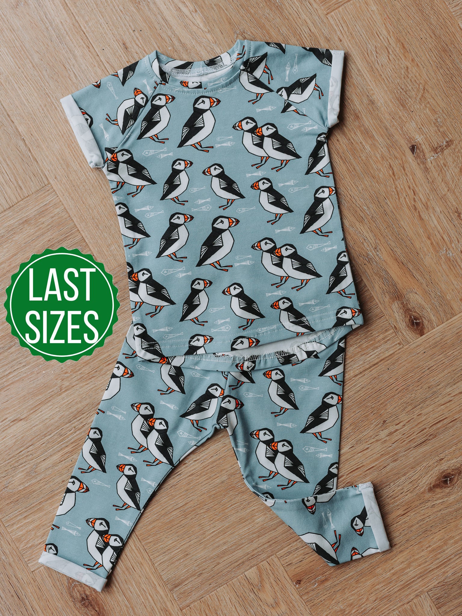 Blue Puffin Outfit Bundle - 6-9 Months