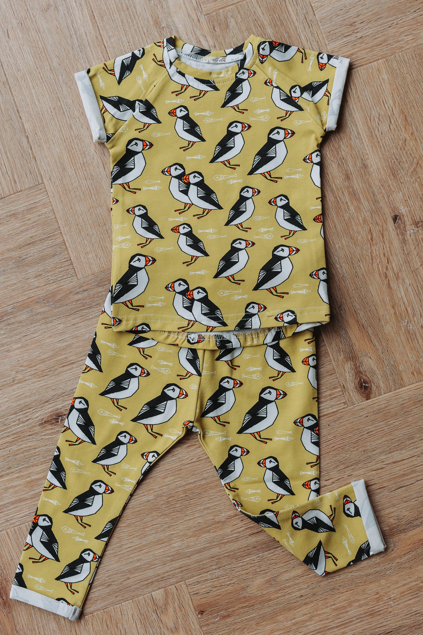 Yellow Puffin Outfit Bundle - 9-12 Months
